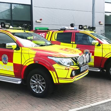 Emergency Vehicle markings in the National Ploughing Championship 2017